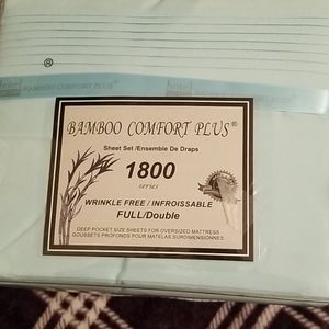 Bamboo Sheet Set. Fits up to 18" Mattress